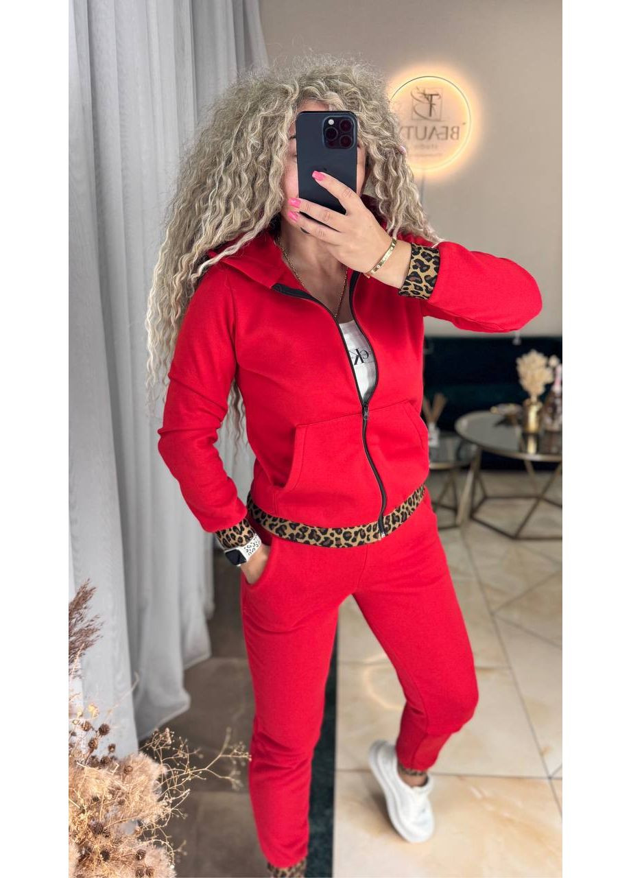 Костюм двійка тринитка на флісі+дорога фурнітура,штани та кофта з капюшоном Україна (352253593)