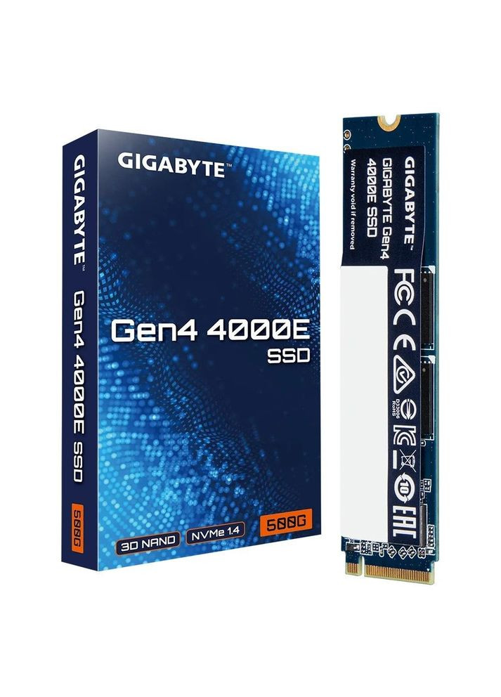 Накопичувач SSD 500GB Gen4 4000E M.2 2280 PCIe 4.0 x4 3D NAND (G440E500G) Gigabyte (364860968)