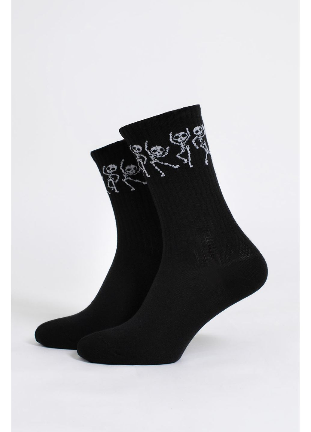 Чёрные мужские хлопковые носки ms3 halloween strong 2502 Giulia абстрактные (364990107)