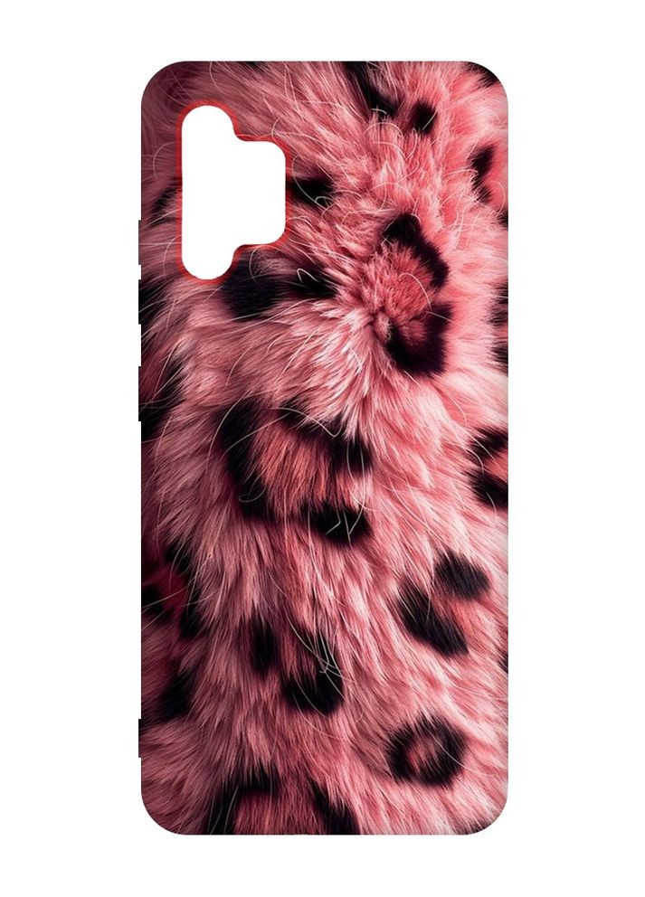 Матовий рожевий чохол на Samsung Galaxy A32 Рожеве хутро (принт 397) Creative (355390372)
