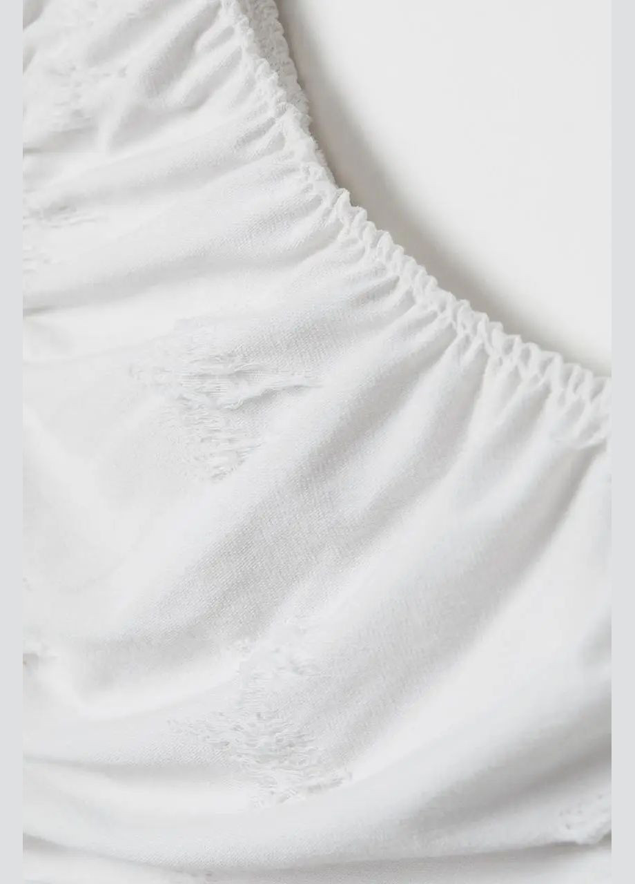 Білий сукня з потертостями H&M