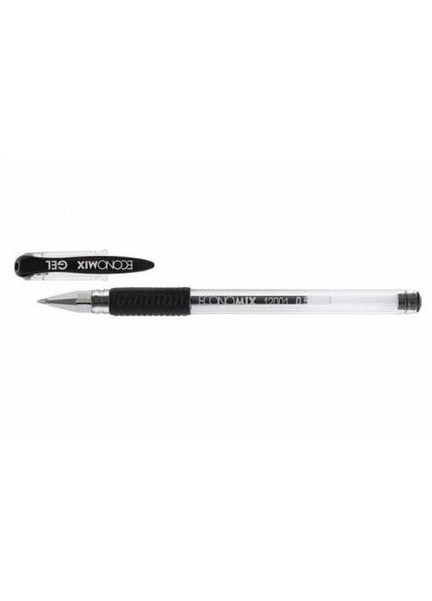 Ручка гелева чорна 0,5 мм, E1190101 ECONOMIX (280927861)