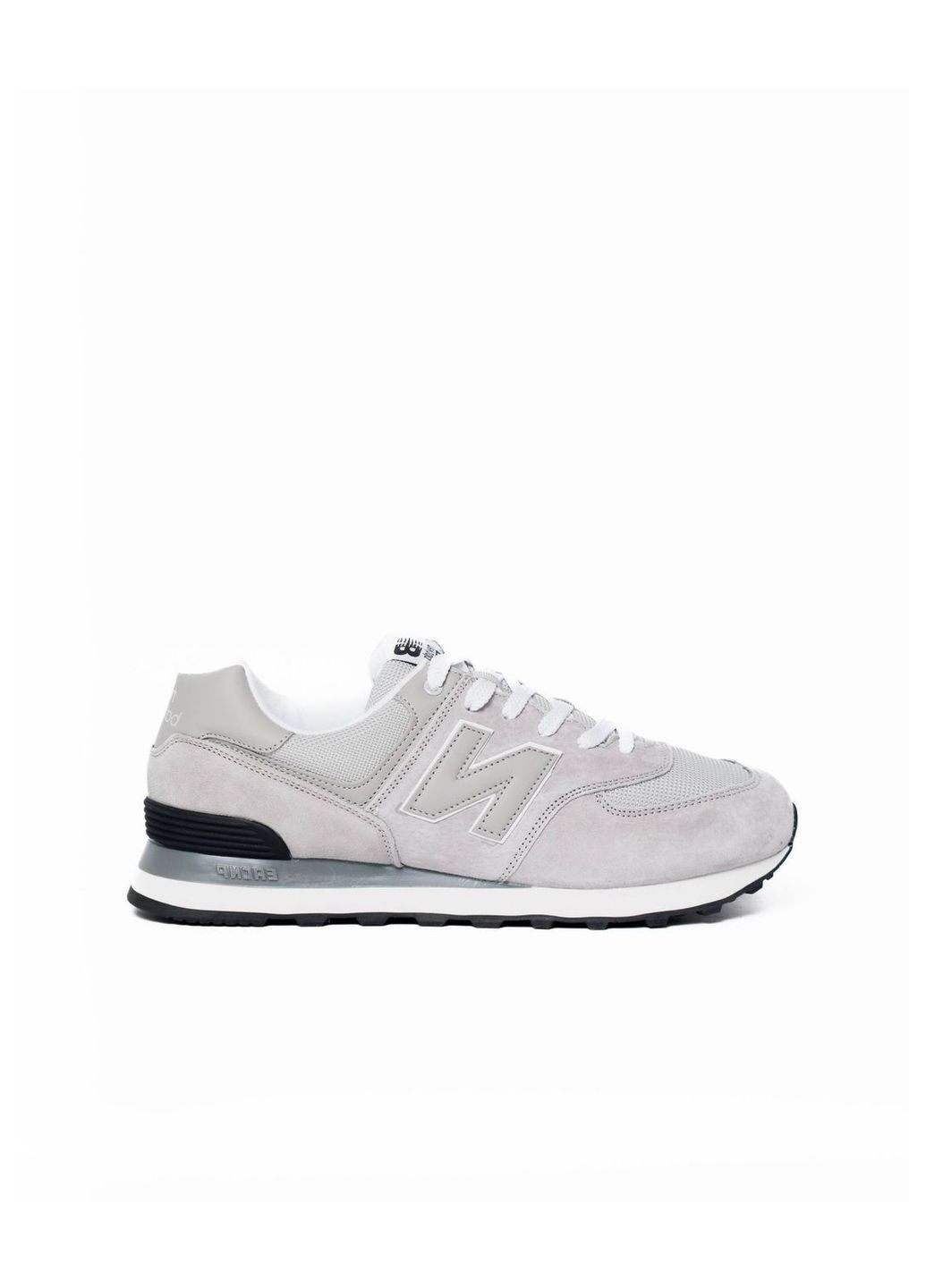 Сірі Осінні кросівки чоловічі new balance No Brand 574 Silver Grey ND