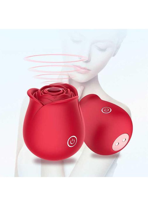 Клиторальный вакуумный вуманайзер вибратор Red Rose No Brand (370290083)