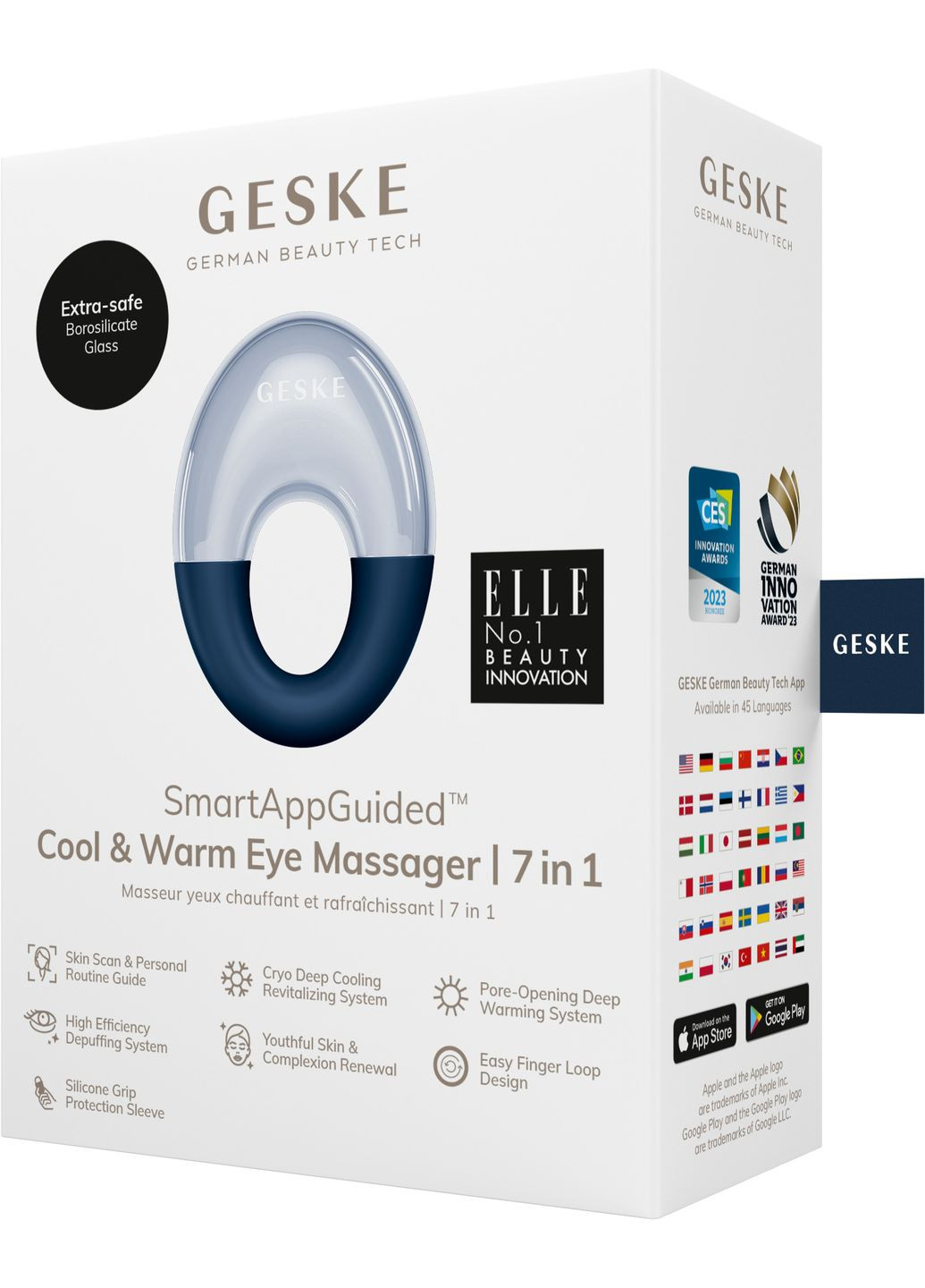 Масажер для очей Cool&Warm Eye Massager 7в1 midnight GESKE (341526011)