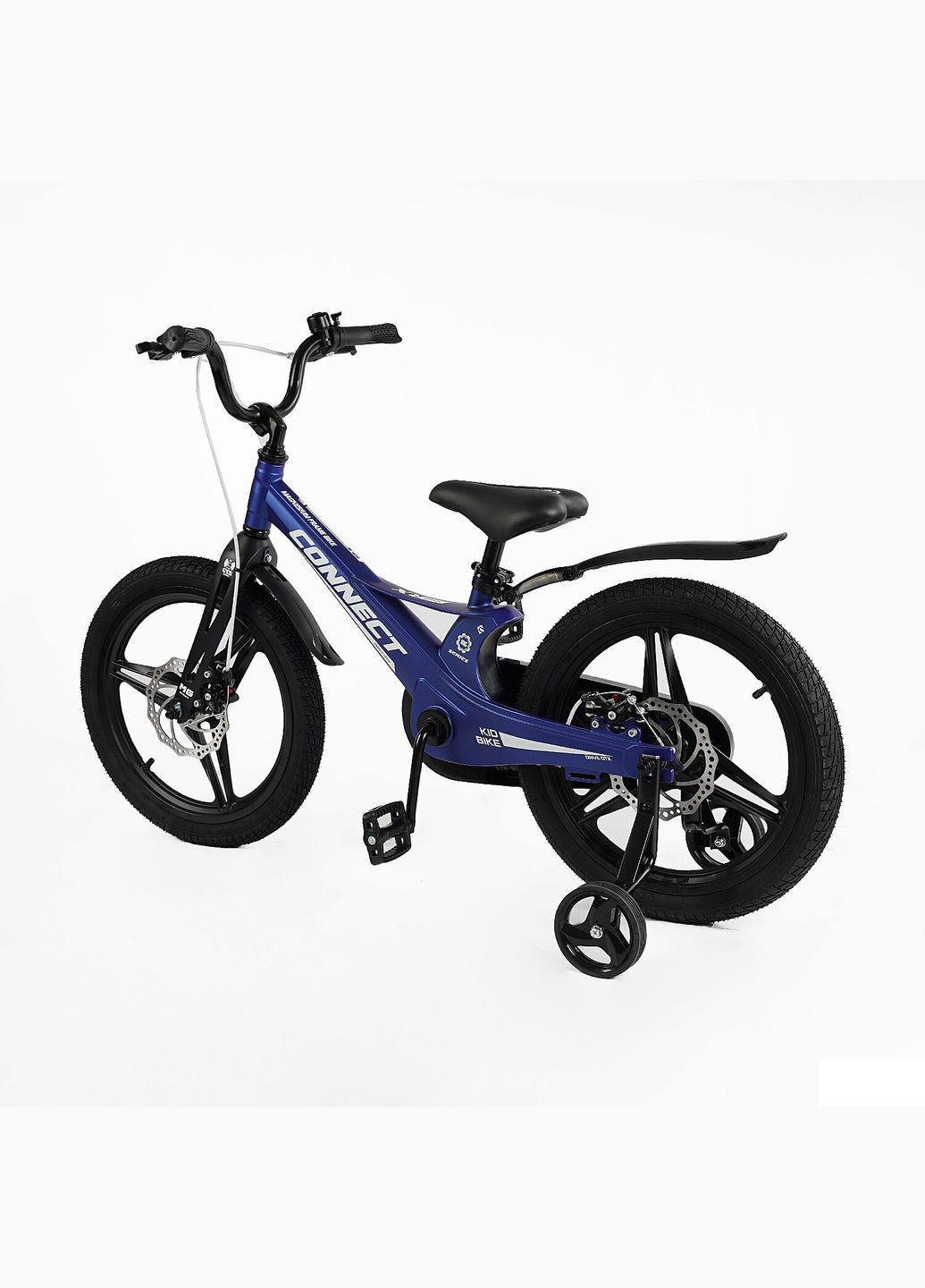 Велосипед CONNECT двоколісний магнієва рама 18 дюймів із додатковими колесами Синій (MG-18379) Corso (316259364)