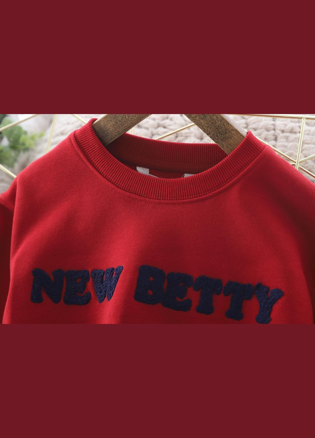 No Brand світшот на хлопчика new betty арт. 7134 червоний темно-червоний