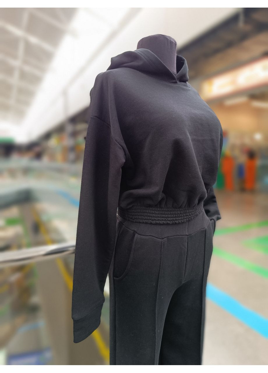 Чорне укорочене худі 2 Льва (356505882)