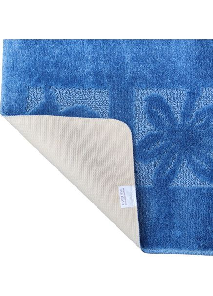 Набір килимків для ванної Standart Латексна основа Поліпропілен 50x80+50x40 см Синьо-сірий (VZSS6041) Vezzer (303425813)