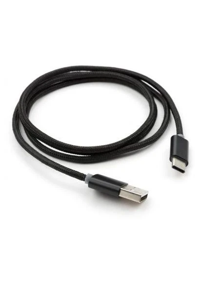 Дата кабель USB 2.0 AM to Type-C 1m LED black (VCPDCTCLED1BK) Vinga USB 2.0 AM to USB-C 1.0m LED black (388707701)