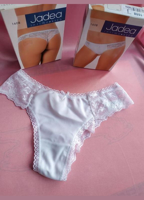 Очаровательные трусики девушке jadea 1608 белые с кружевами размер 2. С. 44 Jadea Intimo (324833211)