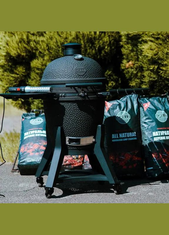 Гриль Grilli Kamado L керамический угольный 5 в 1 RZCOM15 No Brand (316446861)