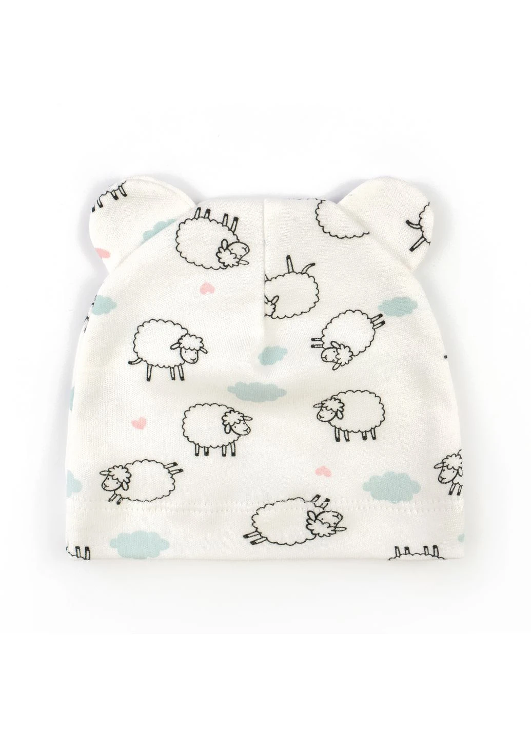 Шапочка під розпошиття з вушками Cute Lambs Молочний 40 dexter's (378123801)