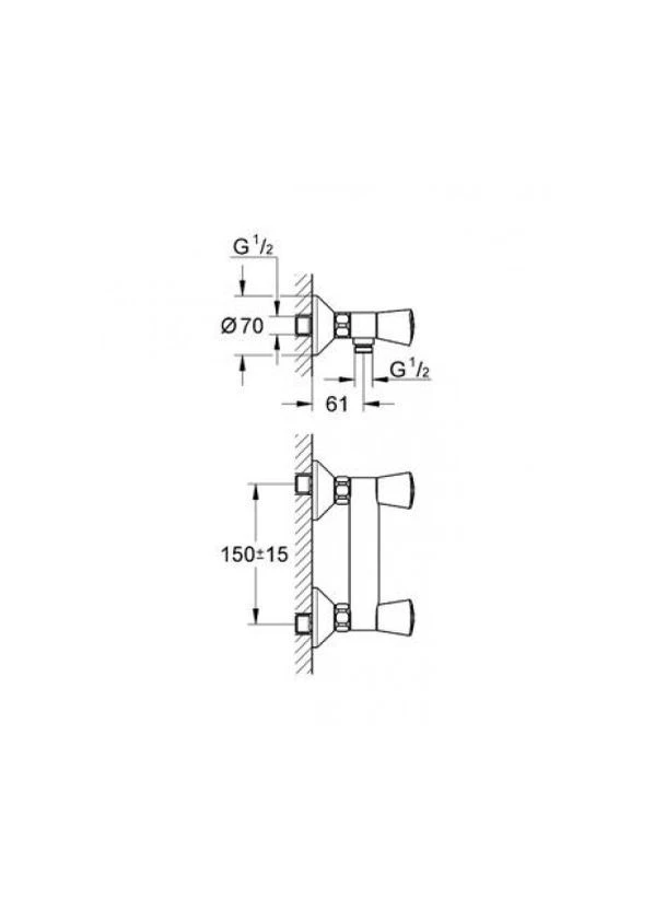 Змішувач для душу COSTA S Grohe (401875622)