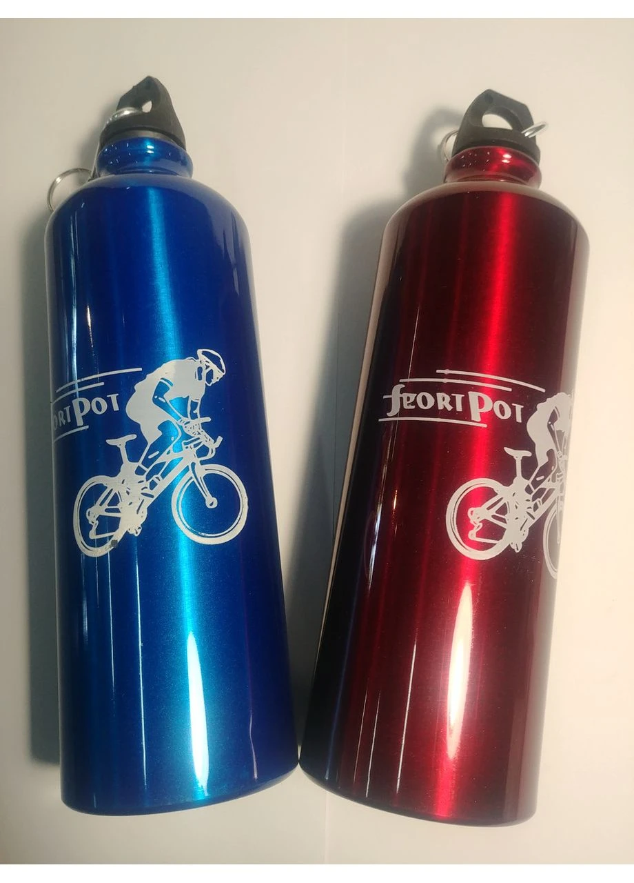 Велосипедна фляга (алюмінієва) (750ml) (колір в асортименті) FM No Brand (370180727)