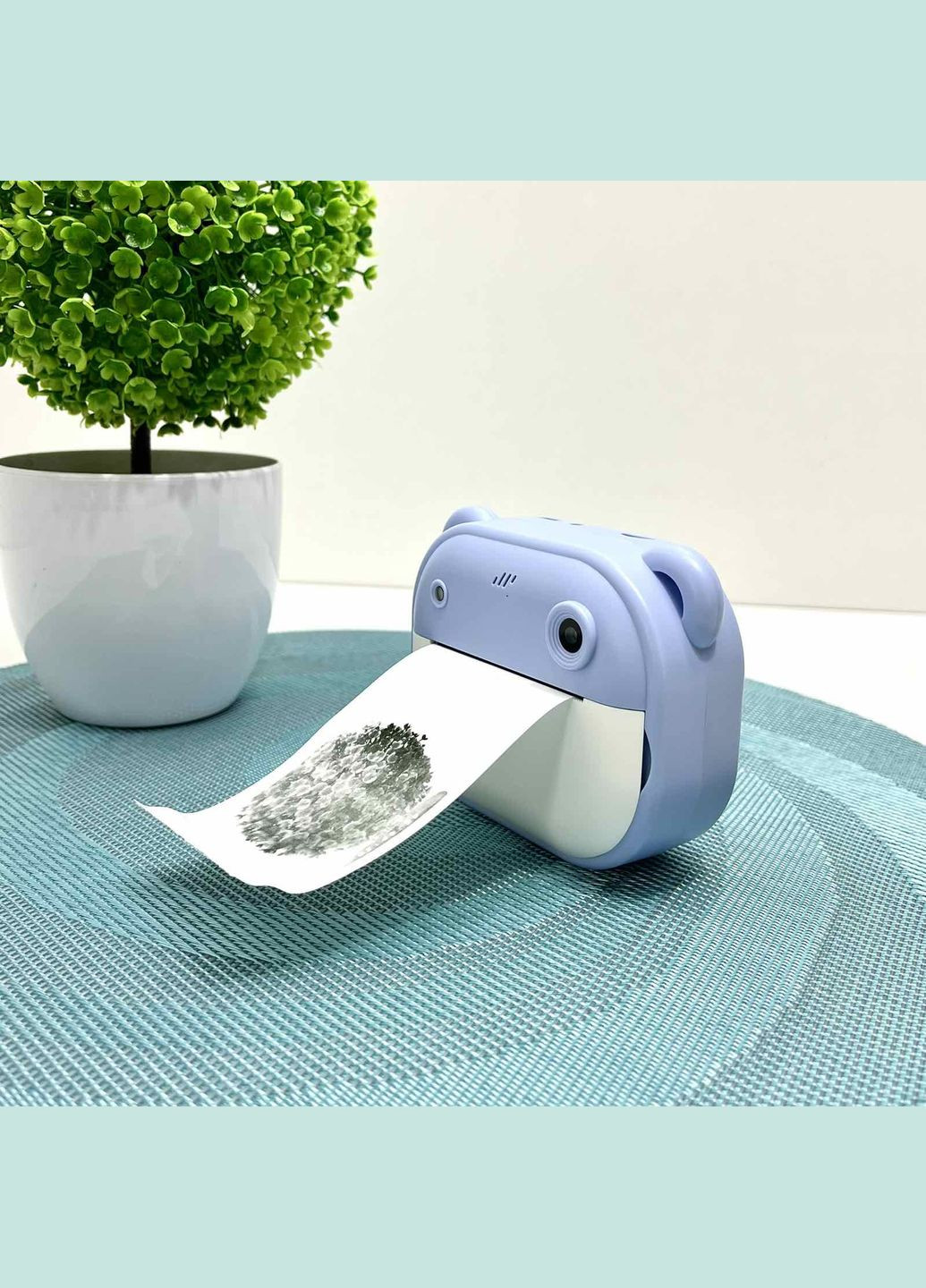 Фотоаппарат-принтер фронтальная камера чб печать USB-кабель 2 рулона термобумаги звук фото видео игры SD разъем (C 66631) No Brand (314874198)