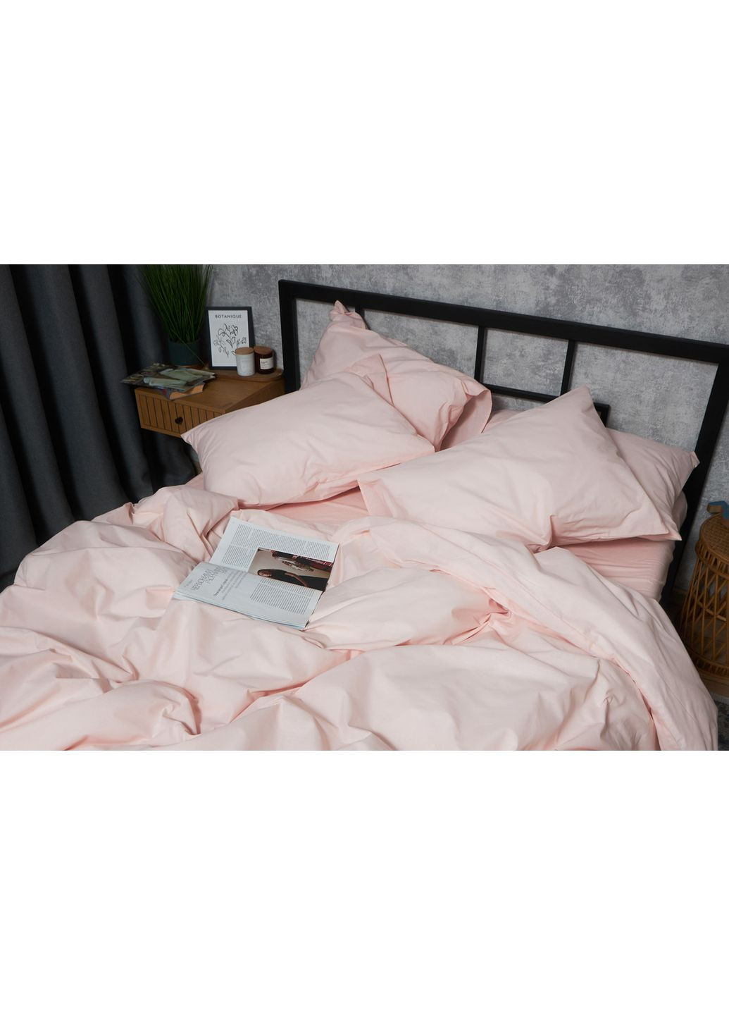 Комплект постільної білизни Бязь Gold Люкс «» Двоспальний 175х210 наволочки 2х50х70 (MS-820006936) Moon&Star Soft Rose (356116303)