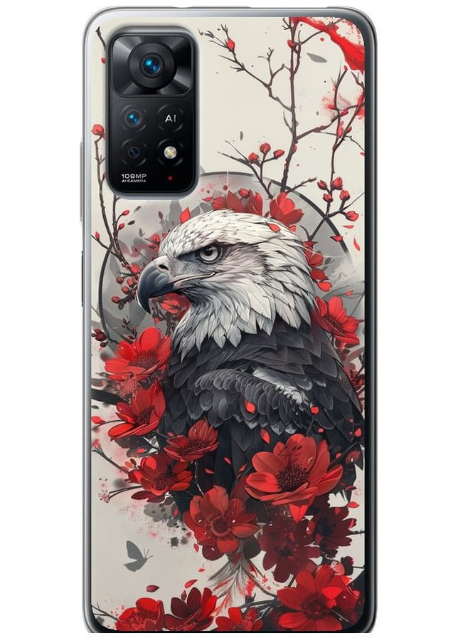 Силіконовий чохол 'Рубіновий орел' для Endorphone Xiaomi Redmi Note 11 (291125315)