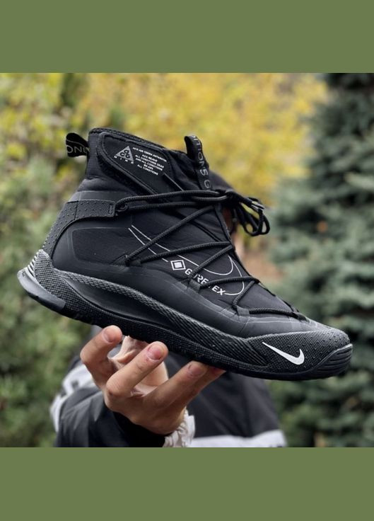 Чорні Зимовий кросівки зимові чоловічі nike acg terra antarktik winter black fur gore-tex | найк асг терра антарктік чорні з хутром No Brand