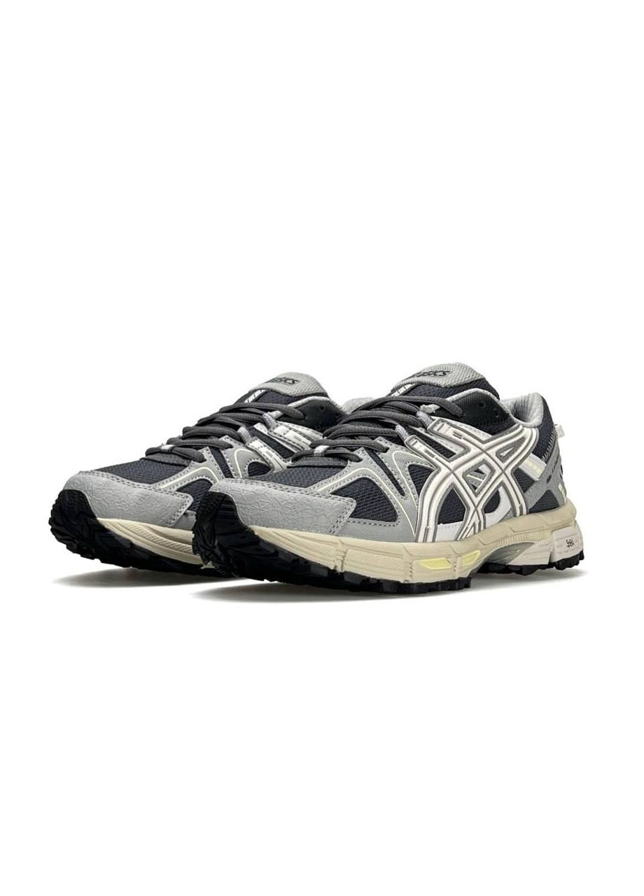 Серые демисезонные кроссовки мужские asics No Brand Gel-Kahana 8 Grey Black Beige