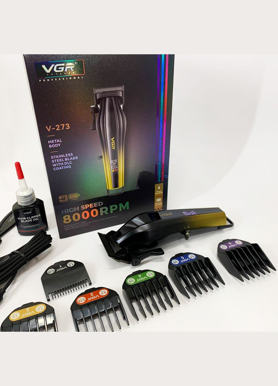 Акумуляторна машинка для стрижки V-273 GOLD VGR (364664447)