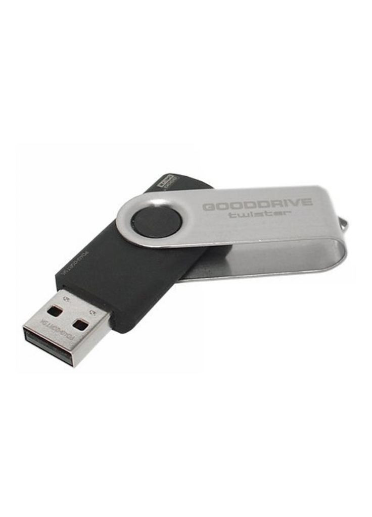 USB флеш накопичувач (UTS20080K0R11) Goodram 8gb twister black usb 2.0 (268141055)