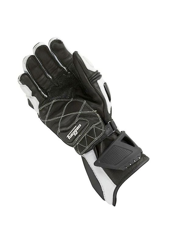 Мотоперчатки шкіряні AFS18, чорно-білі, розмір Furygan (325483643)