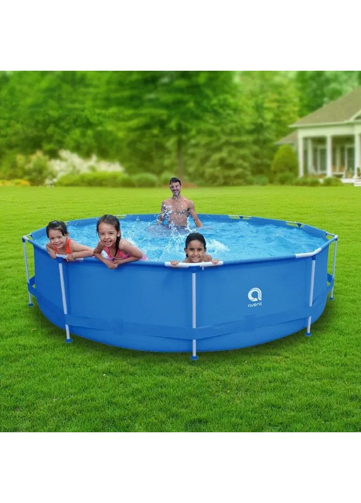 Каркасный садовый бассейн (305 х 76 см) круглый, для взрослых и детей, (17798) Avenli (372004939)