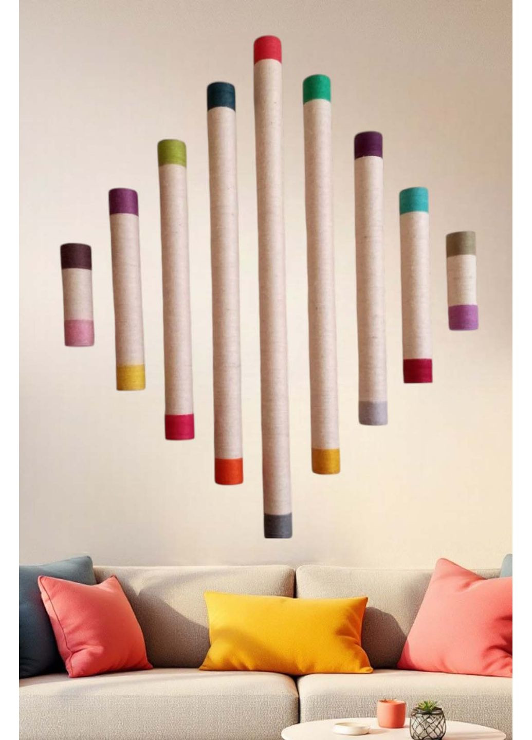 Декор на стену из джута Оригинальный хендмейд декор HHD (361440315)