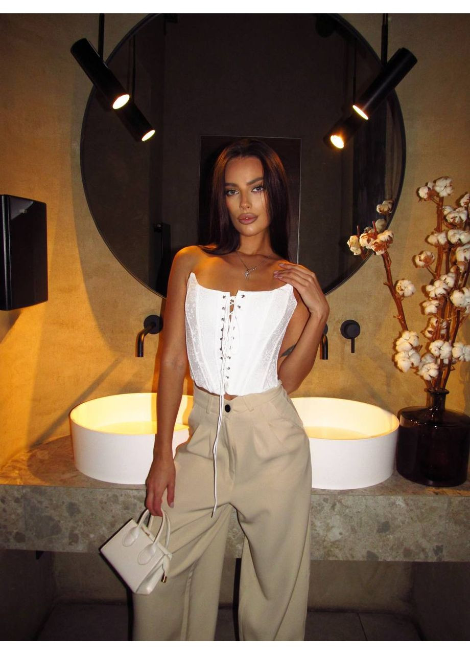 Брюки палаццо з преміальної костюмної тканини LUX (заміри в описі) DK/DL Мода без кордонів (364088218)