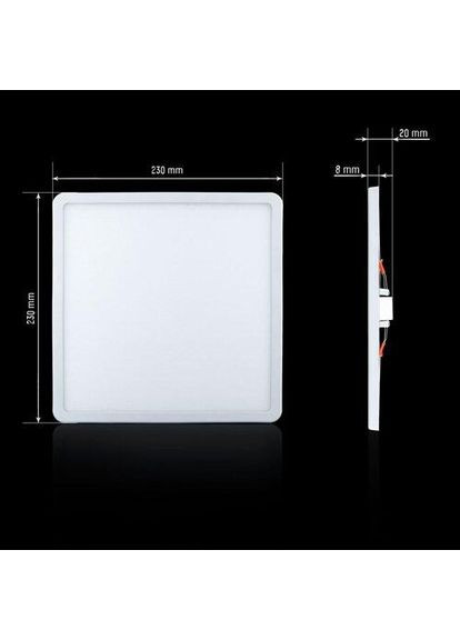 Світильник світлодіодний СL-S24W-5/2 NEW 24Вт квадратний 5000К BIOM (361067351)