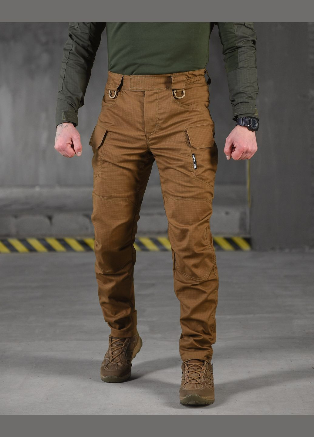 Тактические демисезонные штаны рип-стоп койот No Brand (317298986)