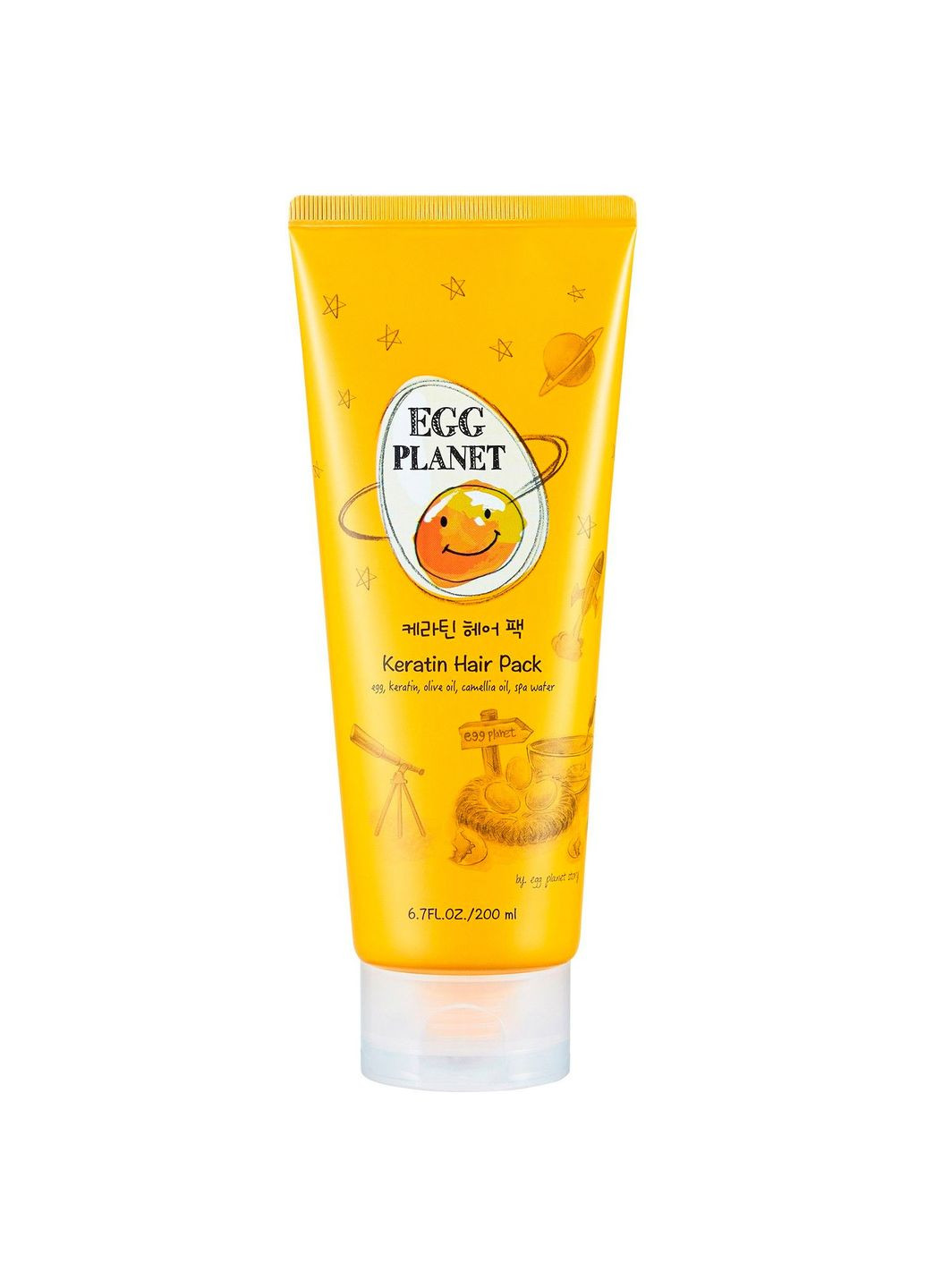 Кератиновая маска Egg Planet Keratin Hair Pack, для поврежденных волос, 200 мл Daeng Gi Meo Ri LTN0603 (342715758)