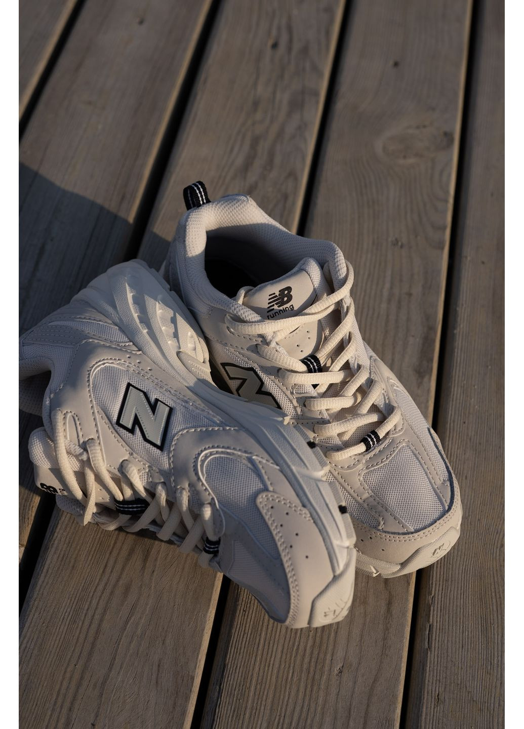 Белые демисезонные кроссовки мужские new balance 530 ivory mr530sh No Brand