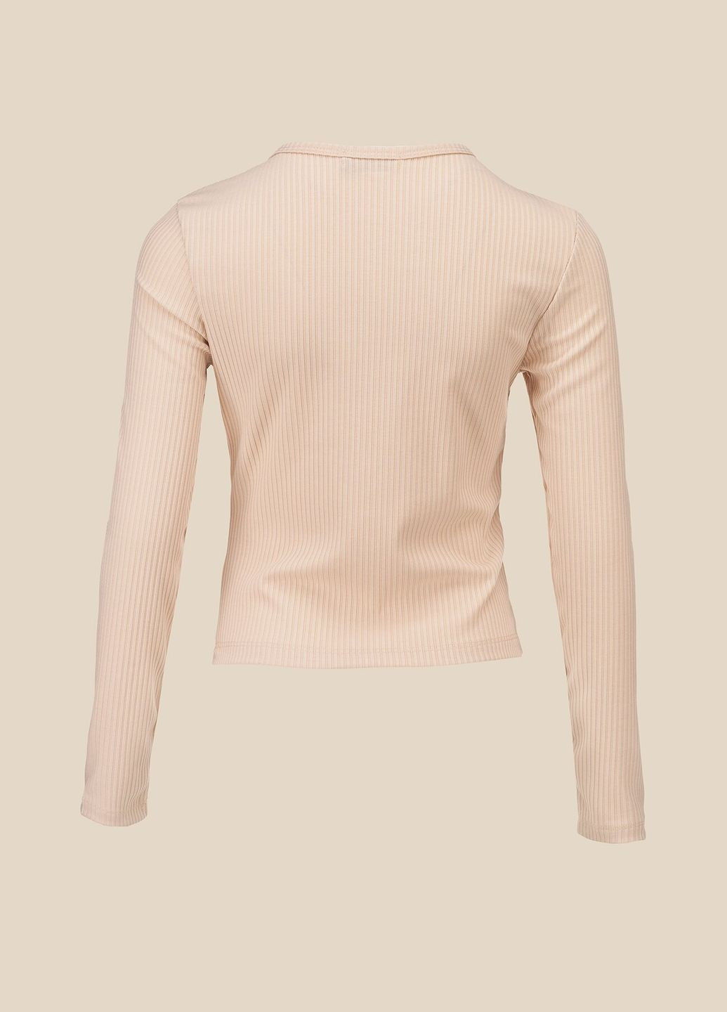 Лонгслив однотонный женский WTC02334 Бежевый shop (2000990797551) LAWA (315975565)