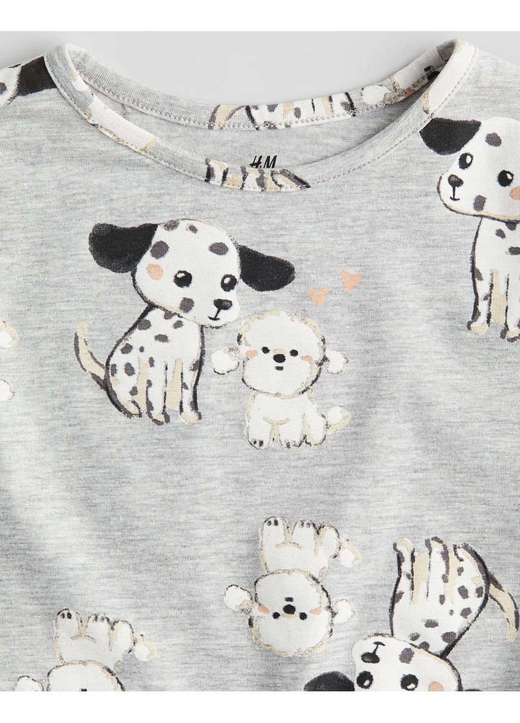 Серый демисезонный повседневный лонгслив H&M с рисунком