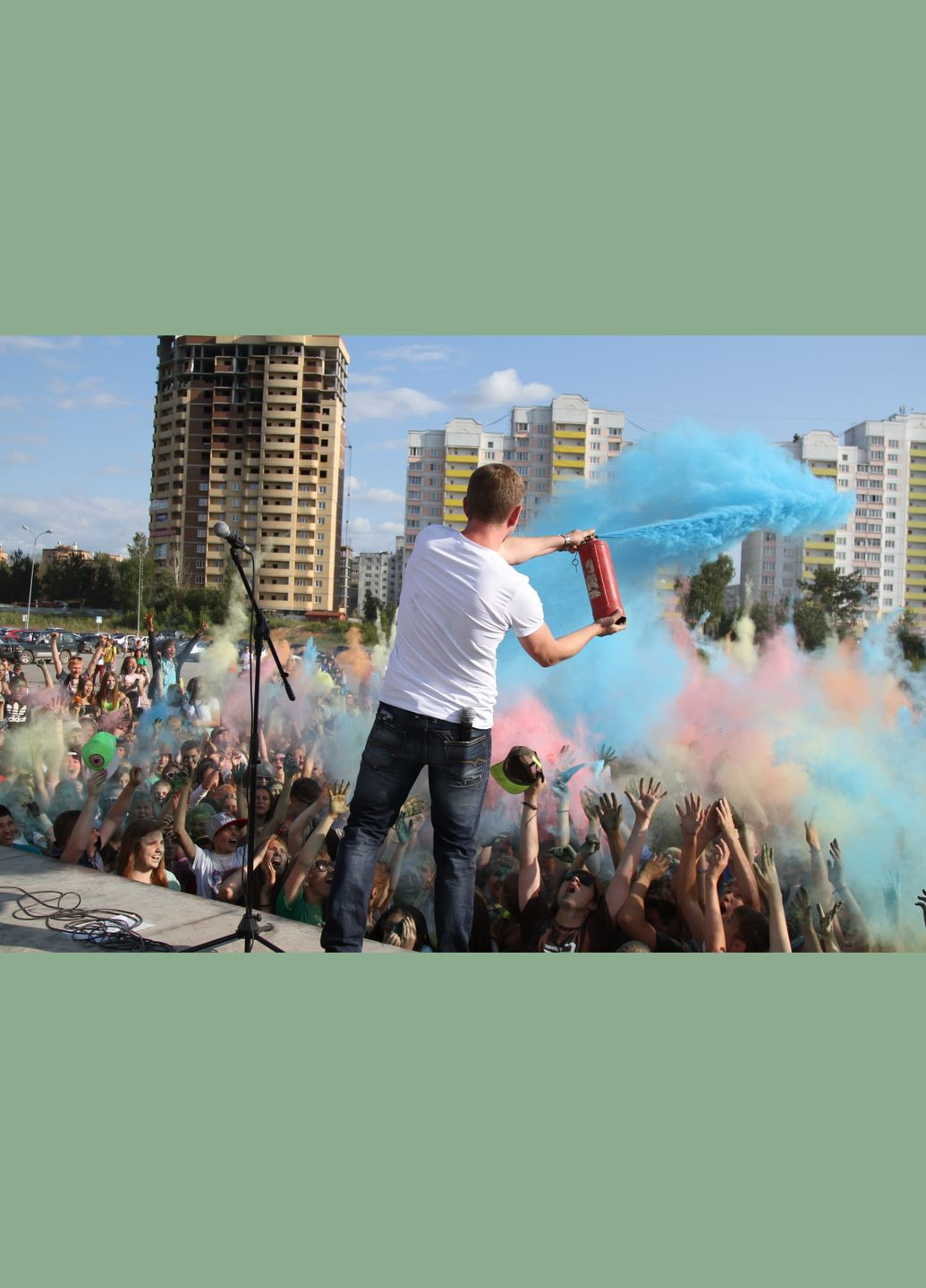 Білий Балон Гендер Паті 1 кг з Блакитною Фарбою Холі, Gender Party BOY OR GIRL, білий балон DobraMAMA (329194597)