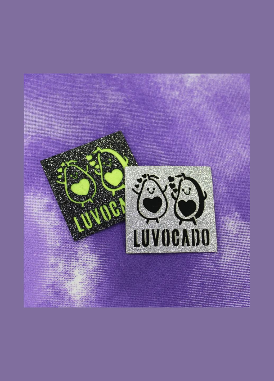 Нашивка з глітеру "Luvocado" чорного кольору (5439) No Brand (335811523)