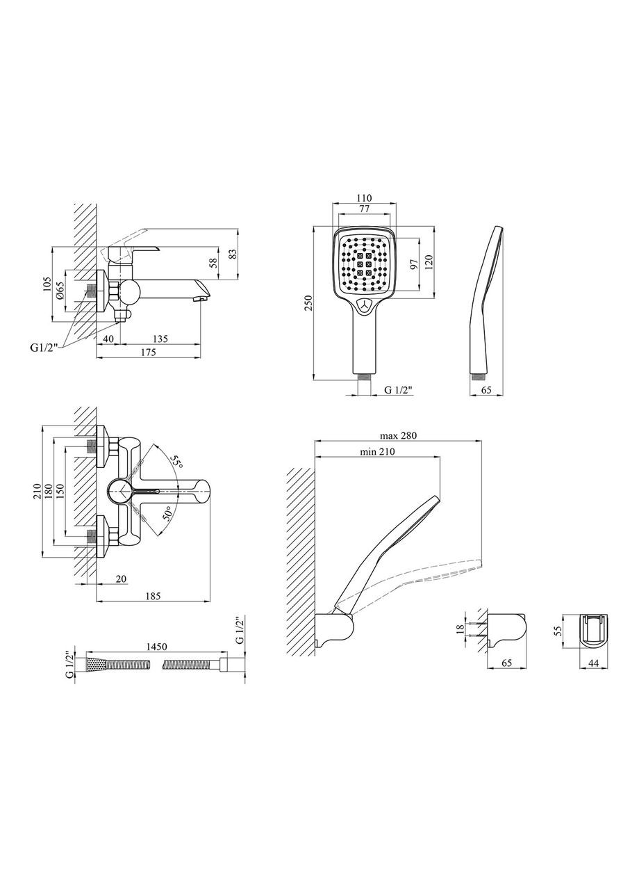 Смеситель для ванны KRP Essen - SCH060 Kroner (332967148)
