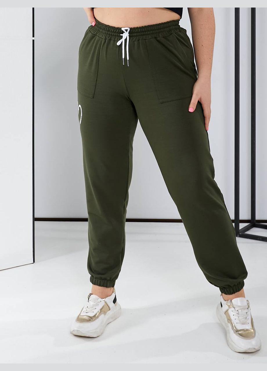 Жіночі штани колір бордо New Trend (304991323)