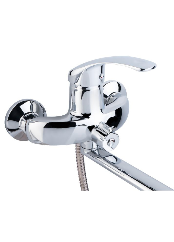 Смеситель для ванны Mars 005 с поворотным изливом (с душевым гарнитуром) (k40) LDMAR005CRM34853 Chrome LIDZ 81 005-1 (323485724)