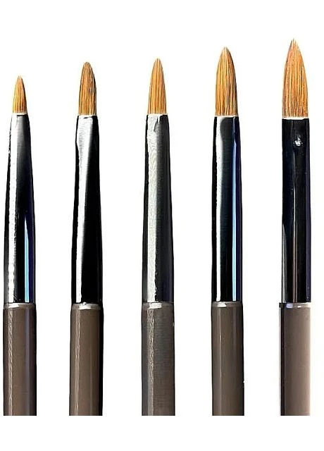 Набір пензликів для роботи з акрилом та акрил-гелем, 5 шт Acrylic Kolinsky Acrylic Kolinsky (2-1234080) Gloss Company (380148294)
