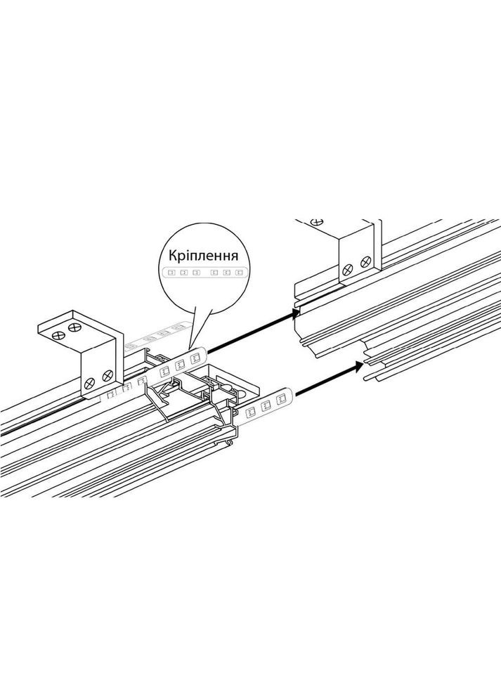 З’єднувач для магнитного шинопровода DTС-N прямий чорний Violux (365652356)