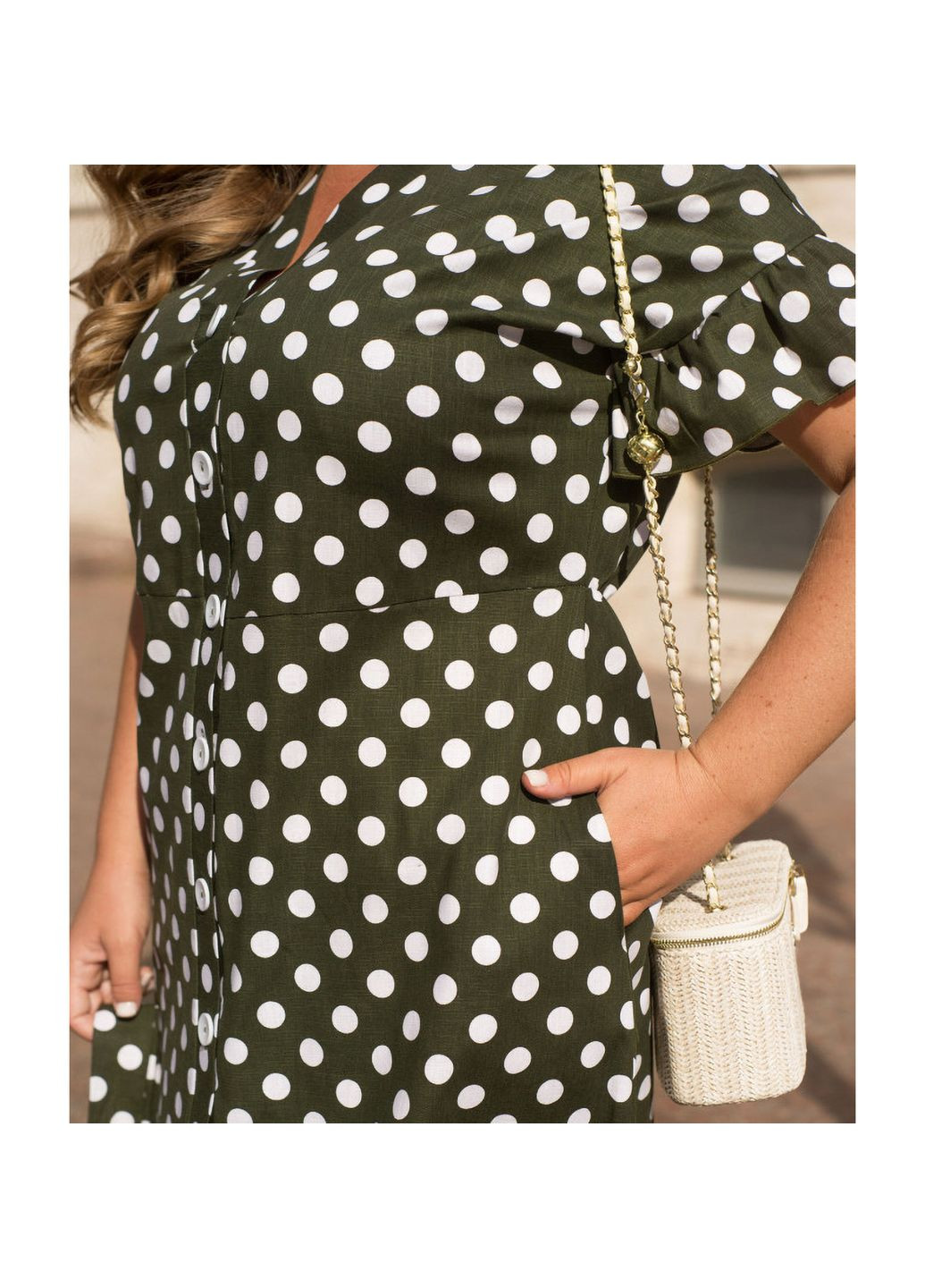 Оливковое (хаки) платье Liton