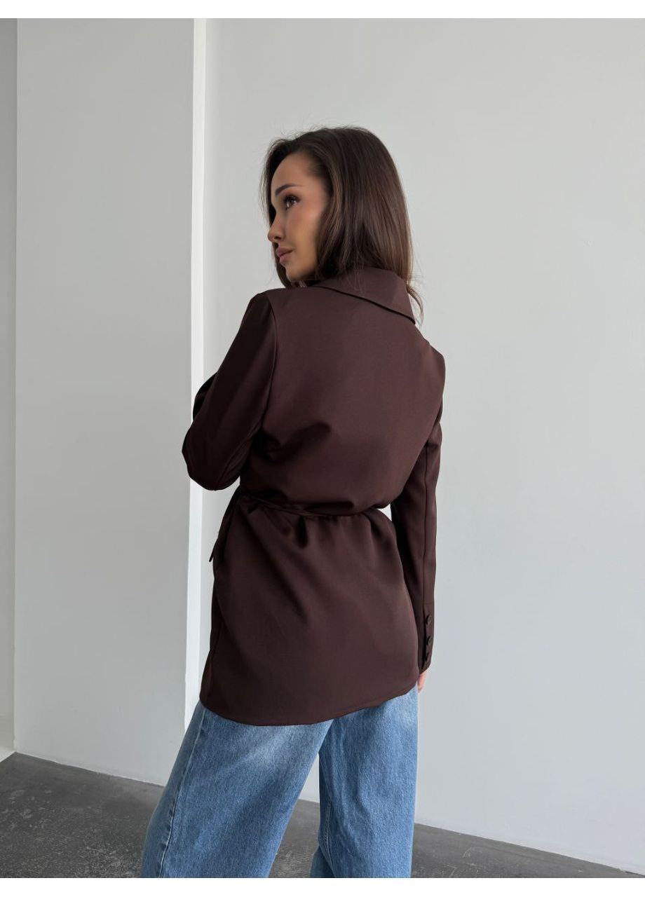 Темно-коричневый женский женский пиджак Asi.Store.ua - демисезонный