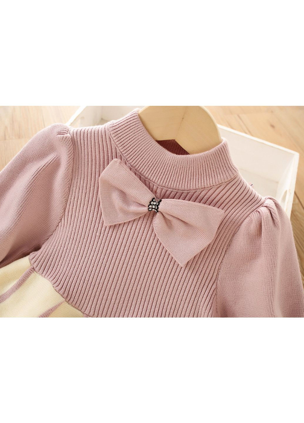 Пудрова тепла сукня No Brand (311671172)