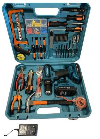 Шуруповерт аккумуляторный 24V 5A/h Li-Ion с набором инструментов в кейсе (1854975149) Makita DF550DWE (326811509)