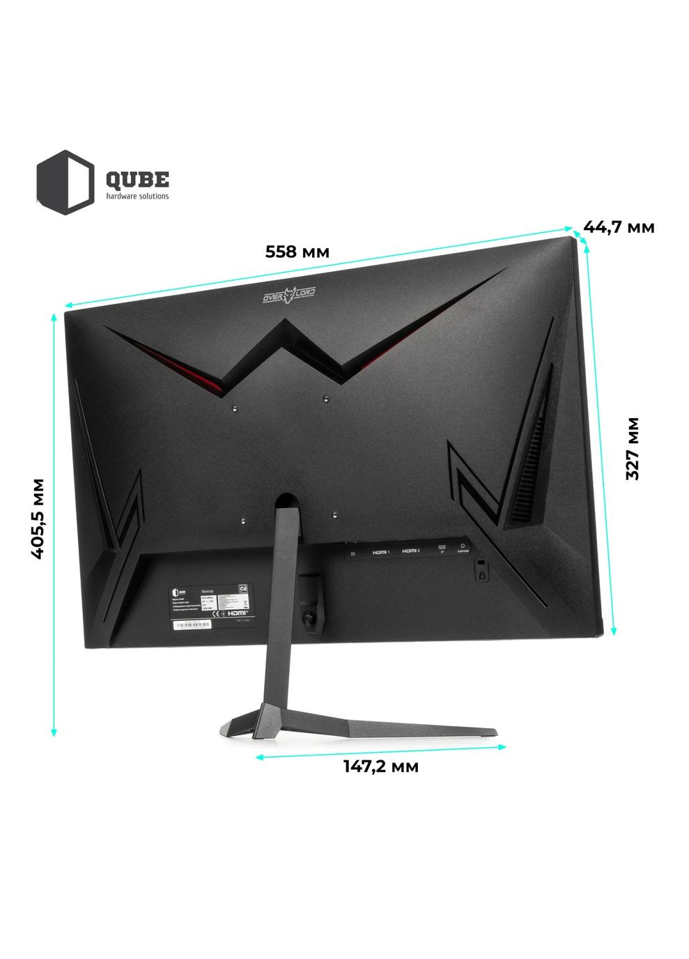 Монитор 25" Overlord G25F180Plus QUBE (372466175)