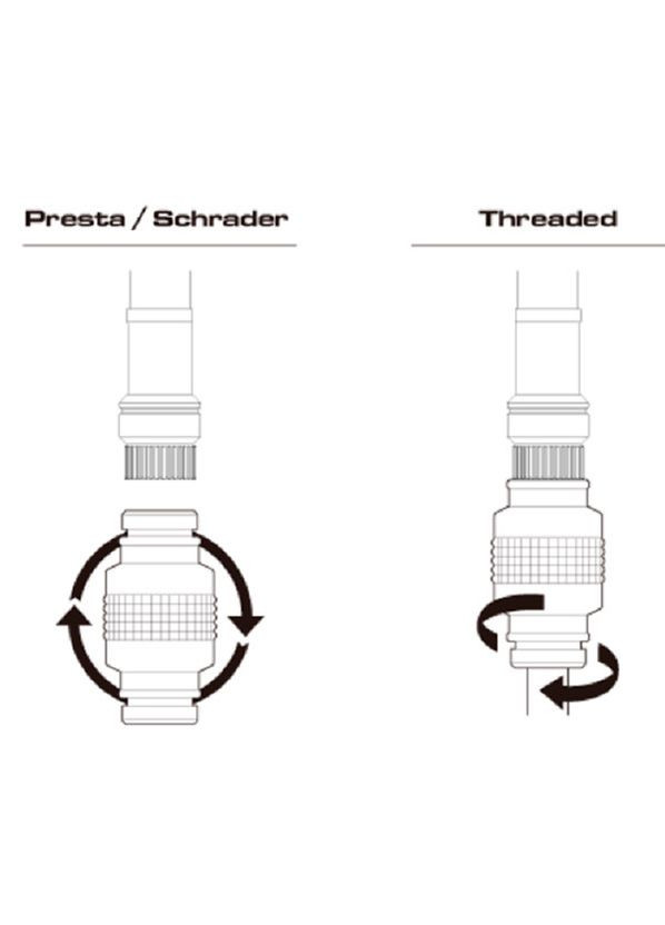 Насос Velocity Road (threaded), серебристый Birzman (369140382)