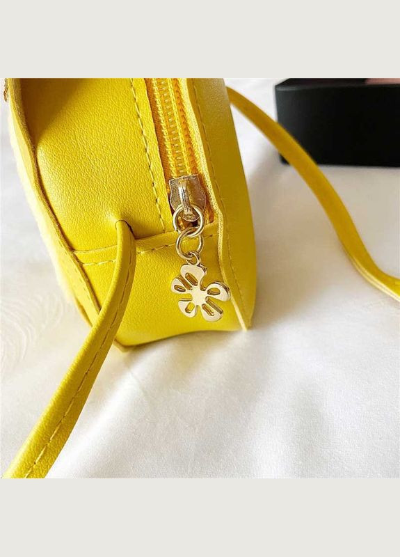 Детская сумочка для девочки подарок Котик пушистый с блестками Желтая PRC (264913989)